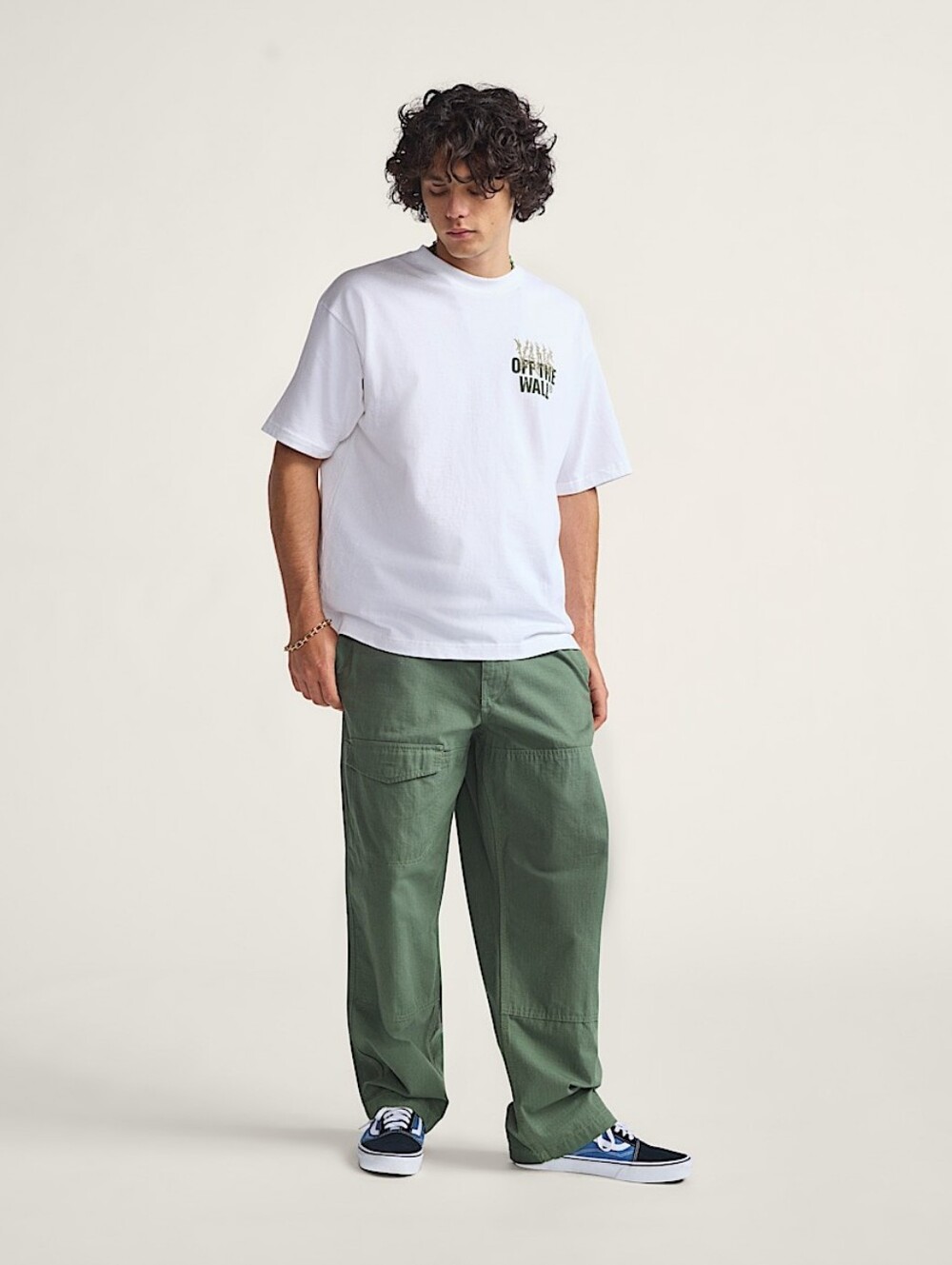 Vans Olive Green Ripstop Loose Cargo Pants